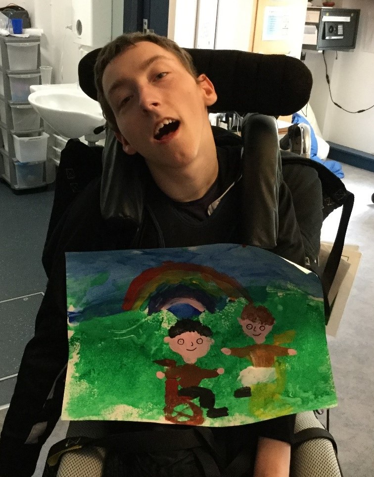 Jordan and painted picture